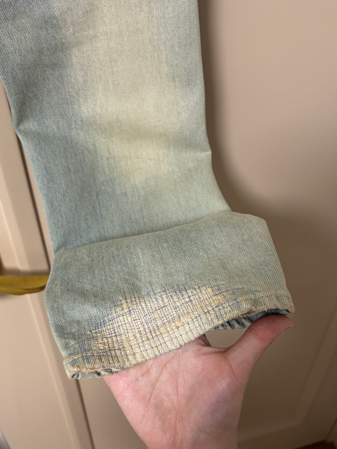 KURO 데미지 워싱 청바지 32추정 상품이미지6