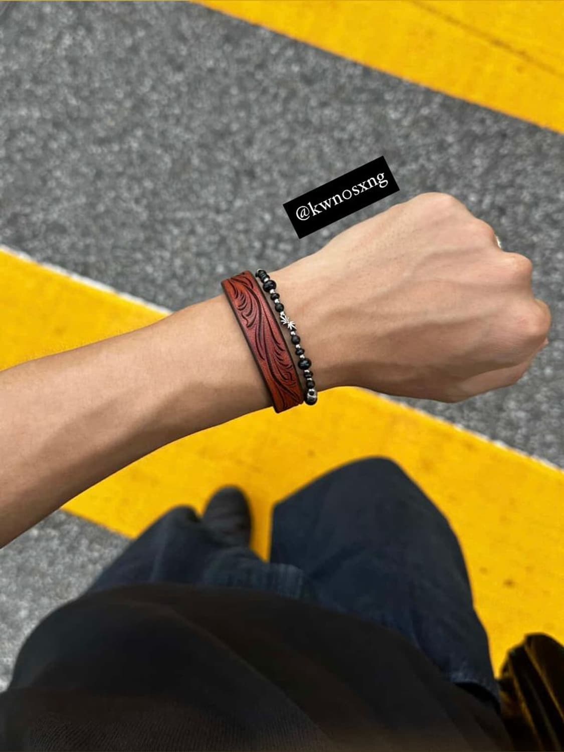 CUT LEATHER BRACELET 프리컷 가죽 팔찌 상품이미지1