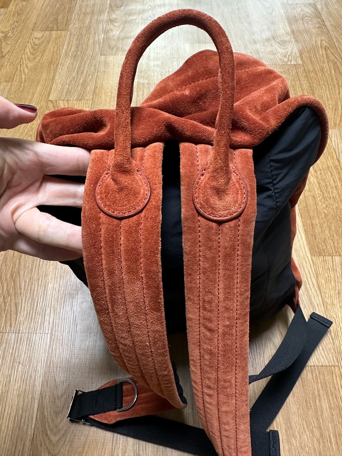 마지셔우드 스웨이드 백팩 상품이미지2