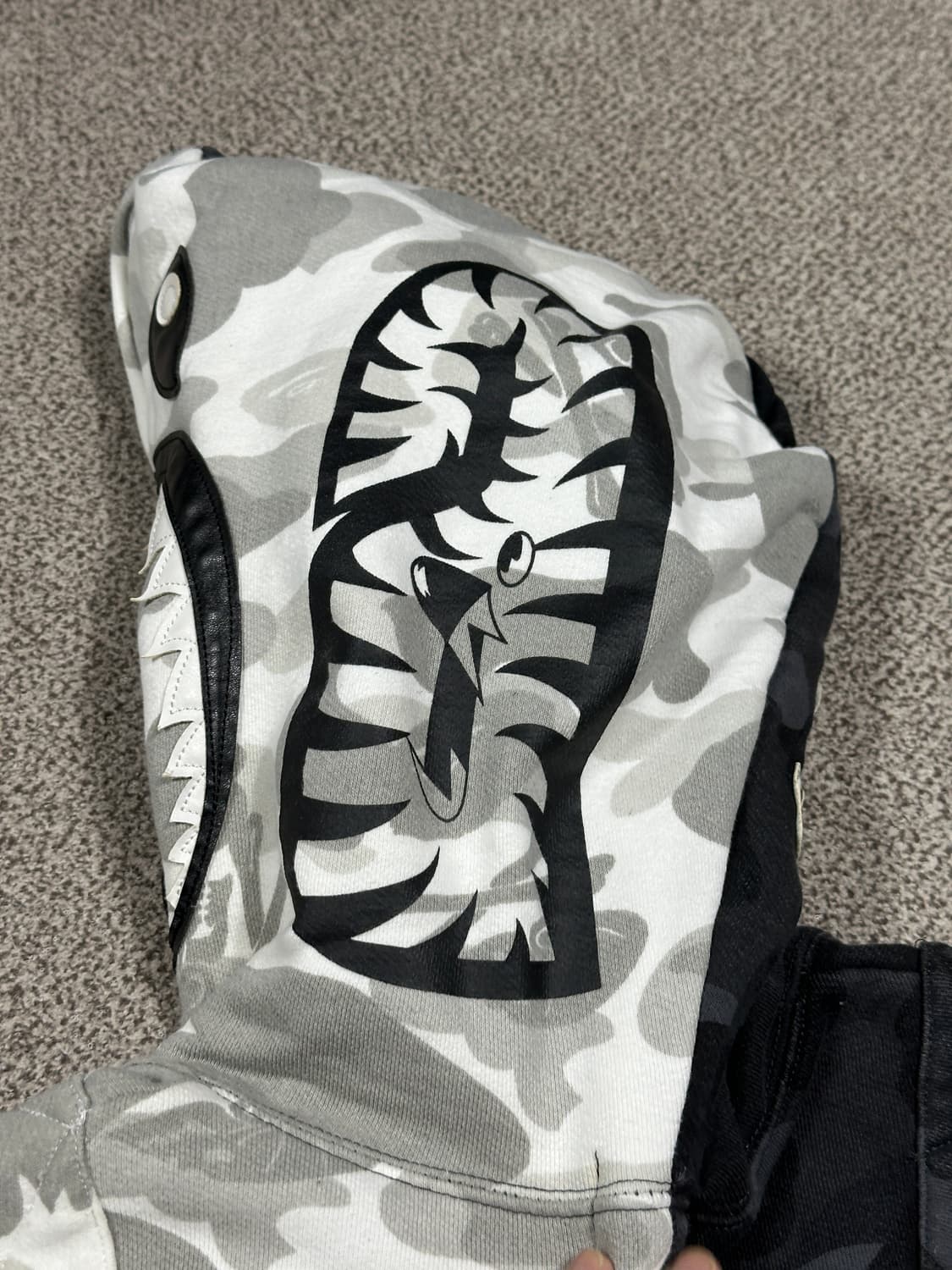 네이버후드x베이프 후드집업 XL 상품이미지10