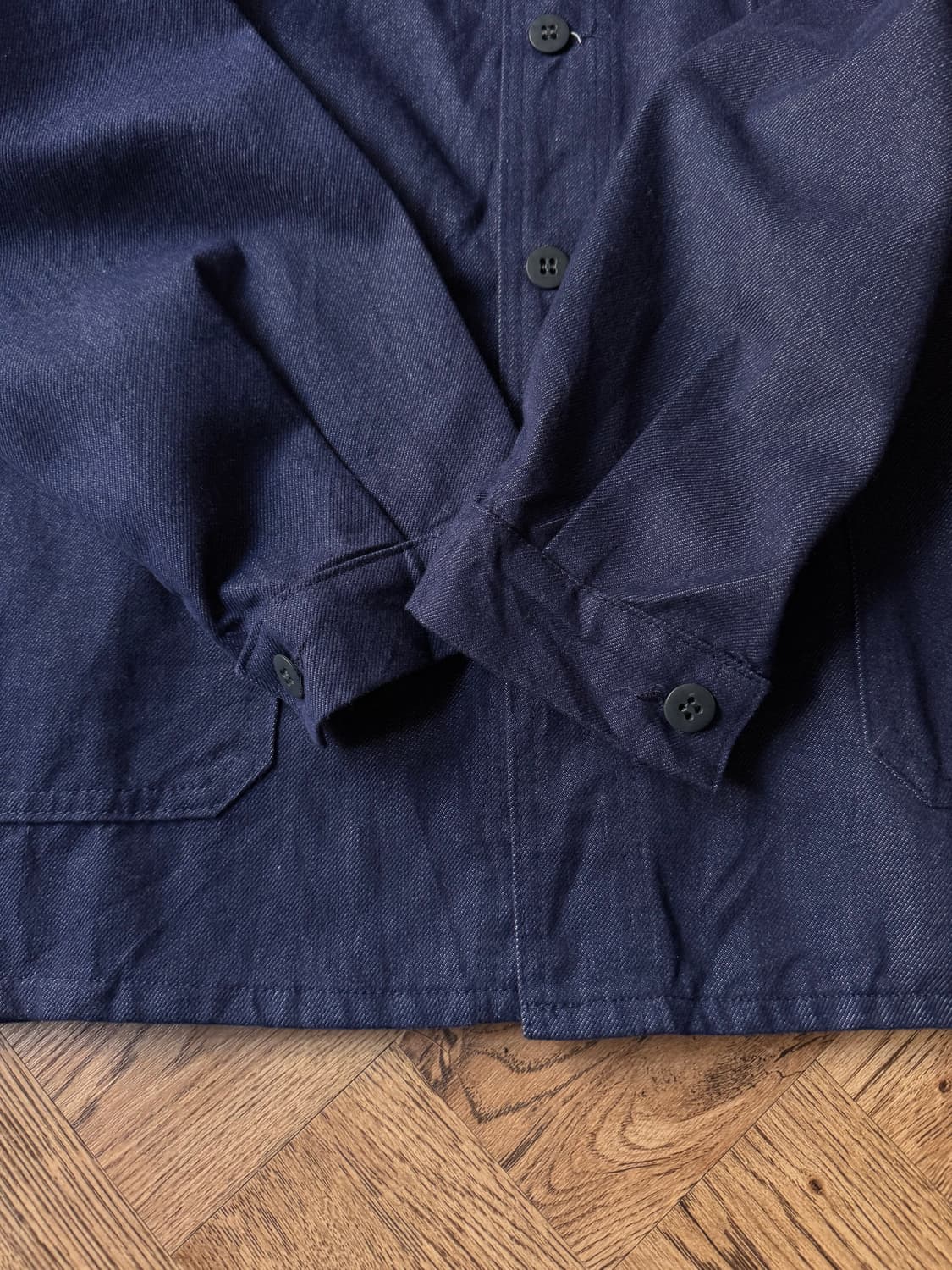 [XL]90's Made in France 프렌치 데님 워크자켓 상품이미지7