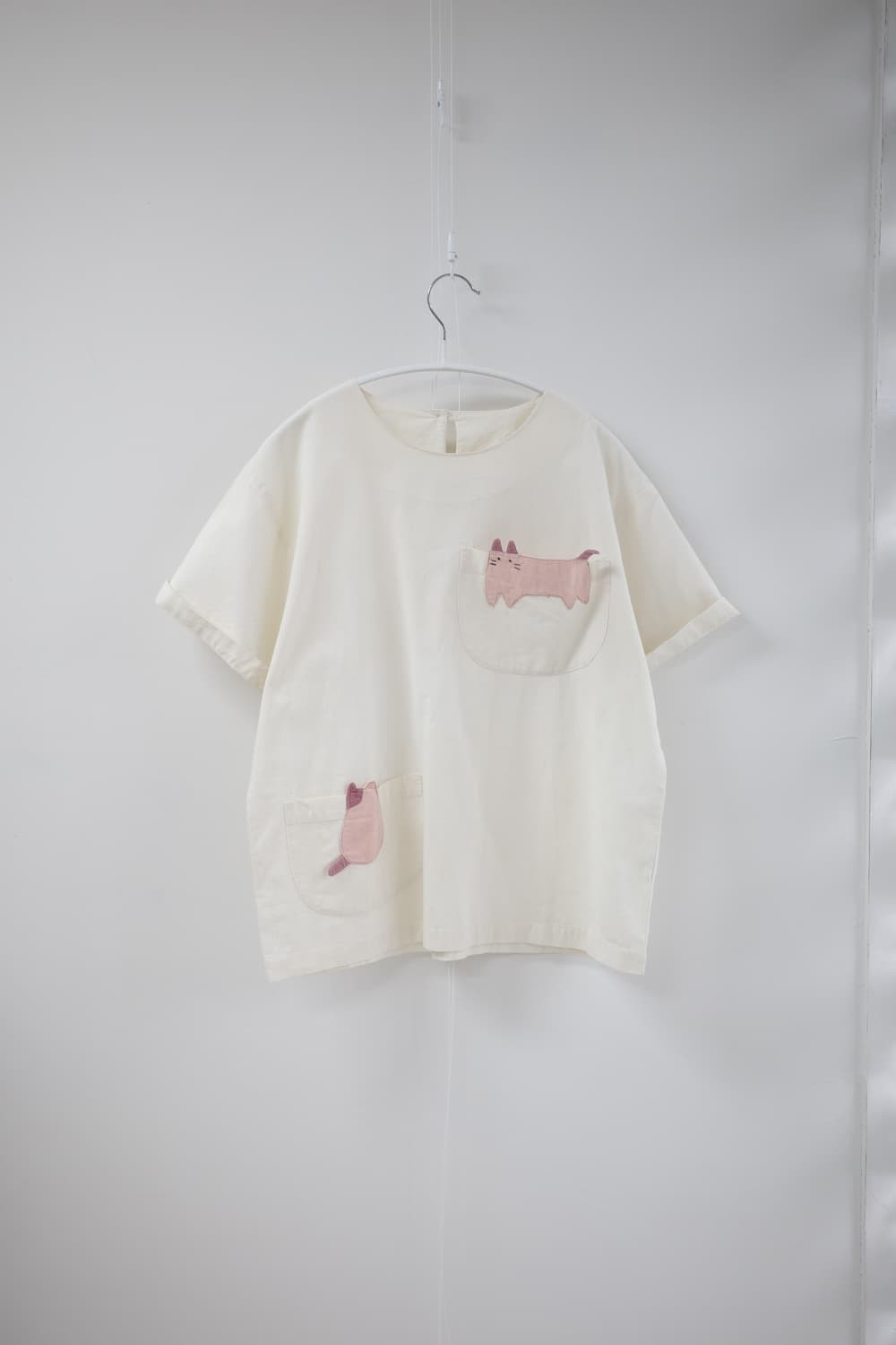 Cutie cats ivory blouse 상품이미지7