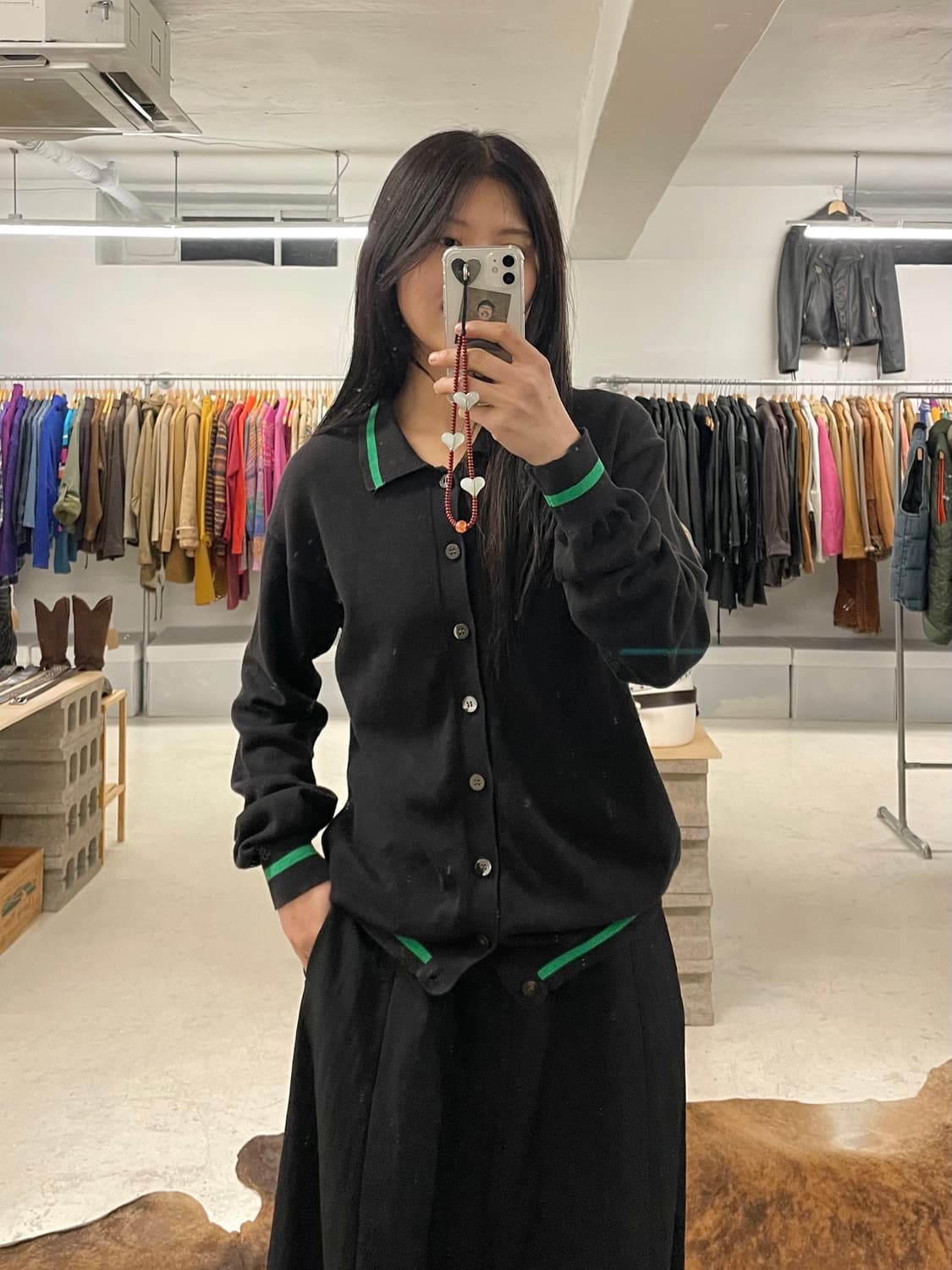 BEAMS collar knit cardigan 빔즈 카라 니트 가디건 상품이미지10