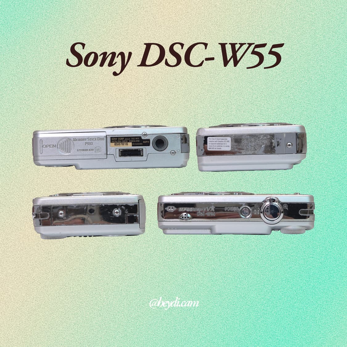 소니 사이버샷 W55 실버 !! (Sony DSC-W55) 상품이미지3