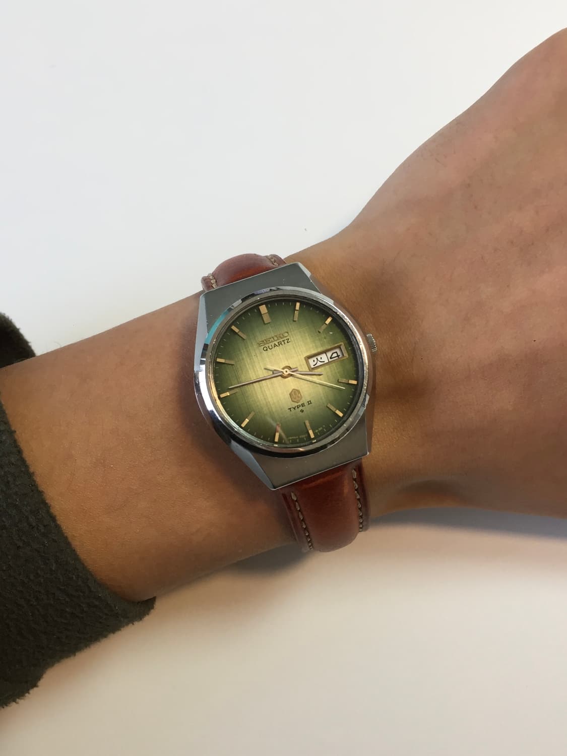 70s seiko type 2 olive gradation dial 상품이미지3