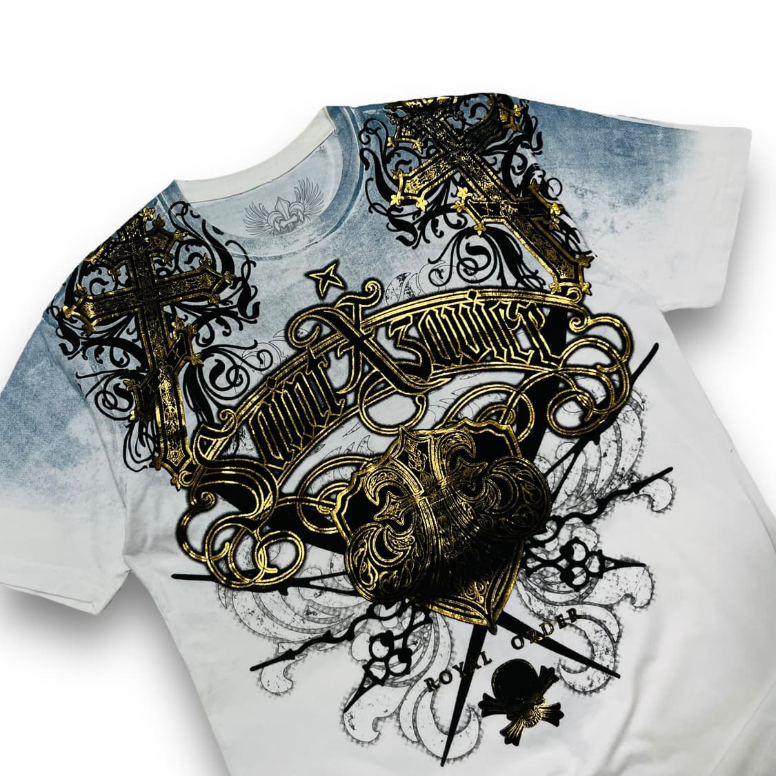 Xzavier Cross Skull Graphic T-shirt 상품이미지2
