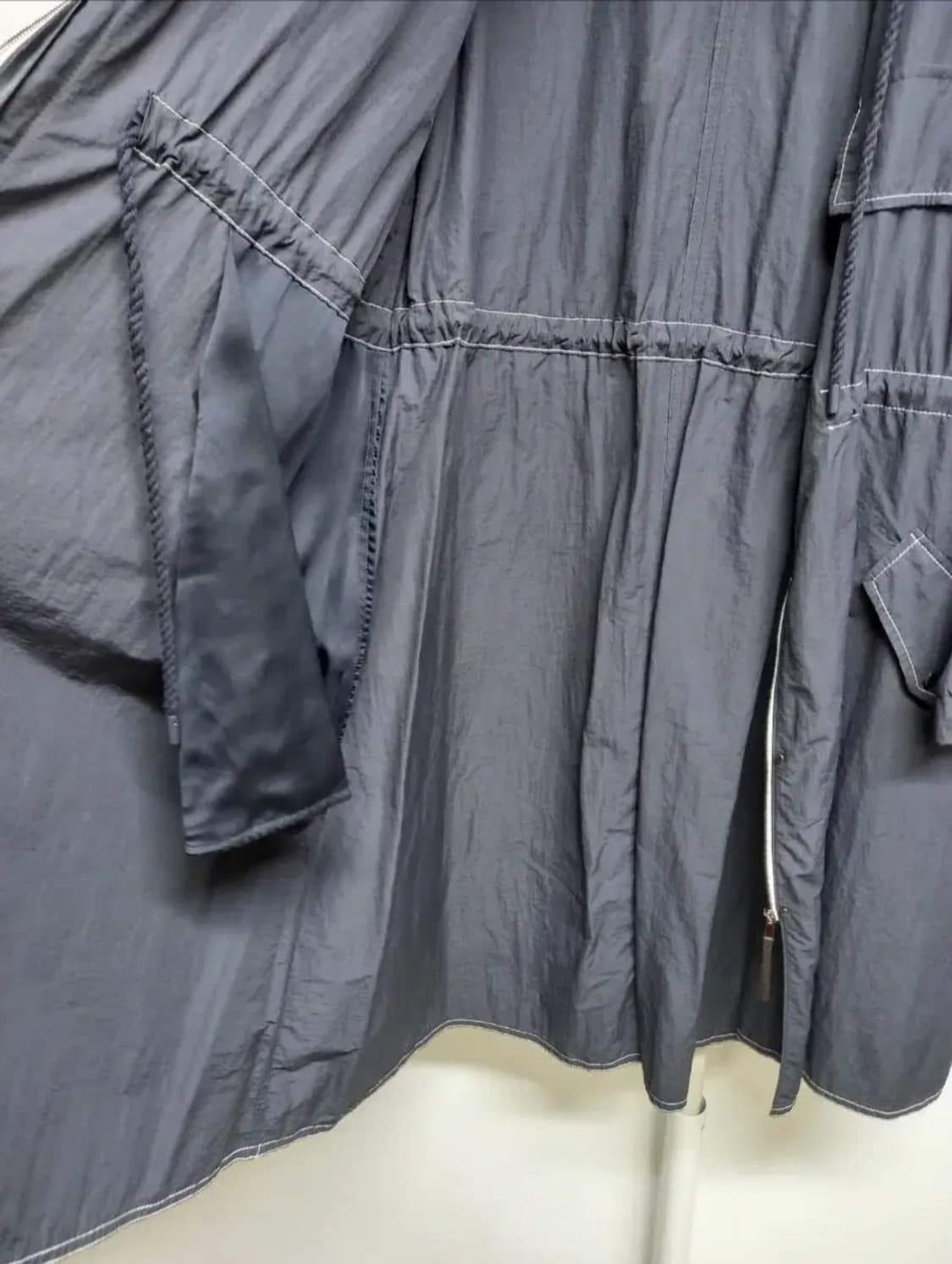 데코 춘추 홀겹 후드 얇은포코노 롱 바람막이 F 상품이미지8