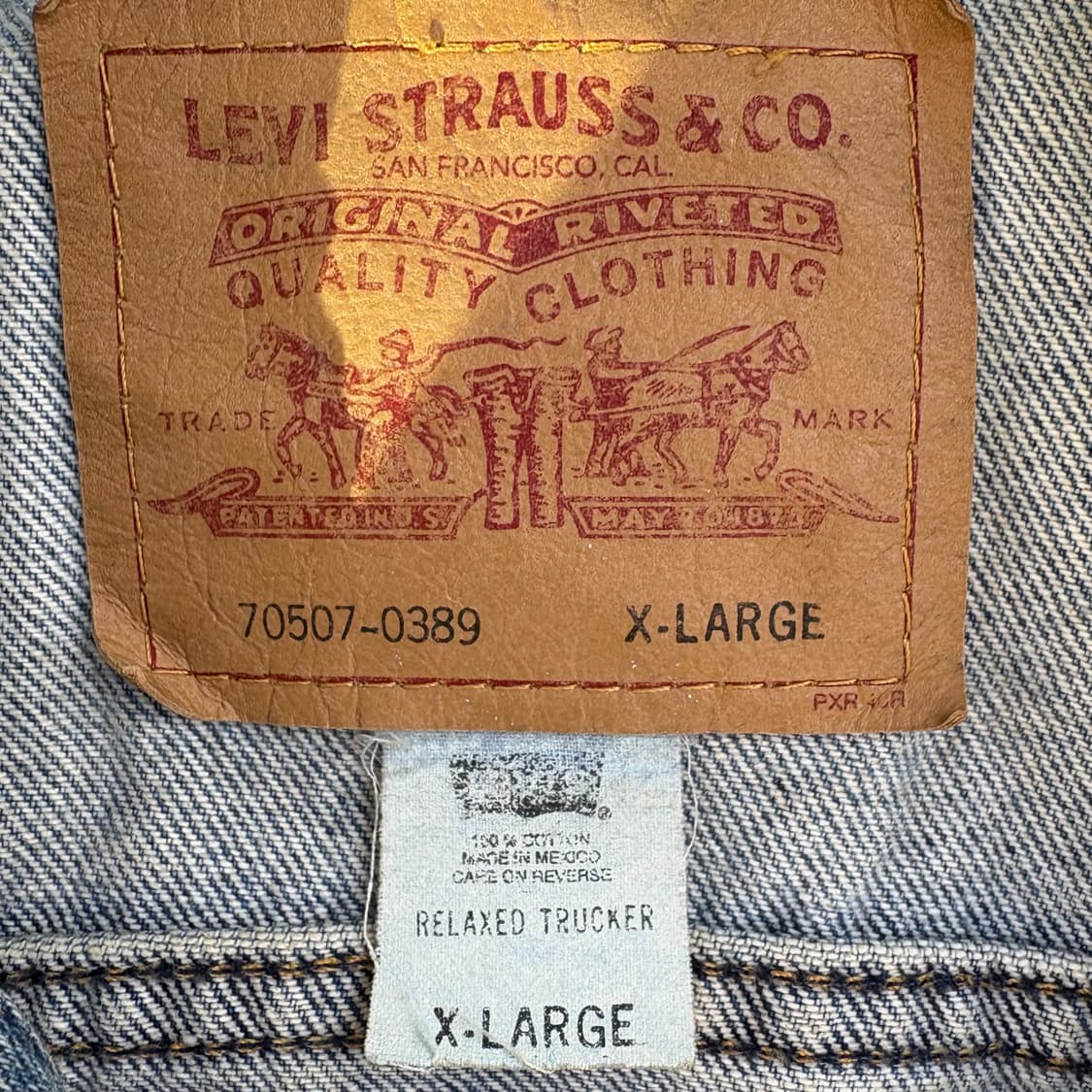 00s 리바이스 Levi’s 70507 릴렉스 핏 데님 트러커 자켓 상품이미지9