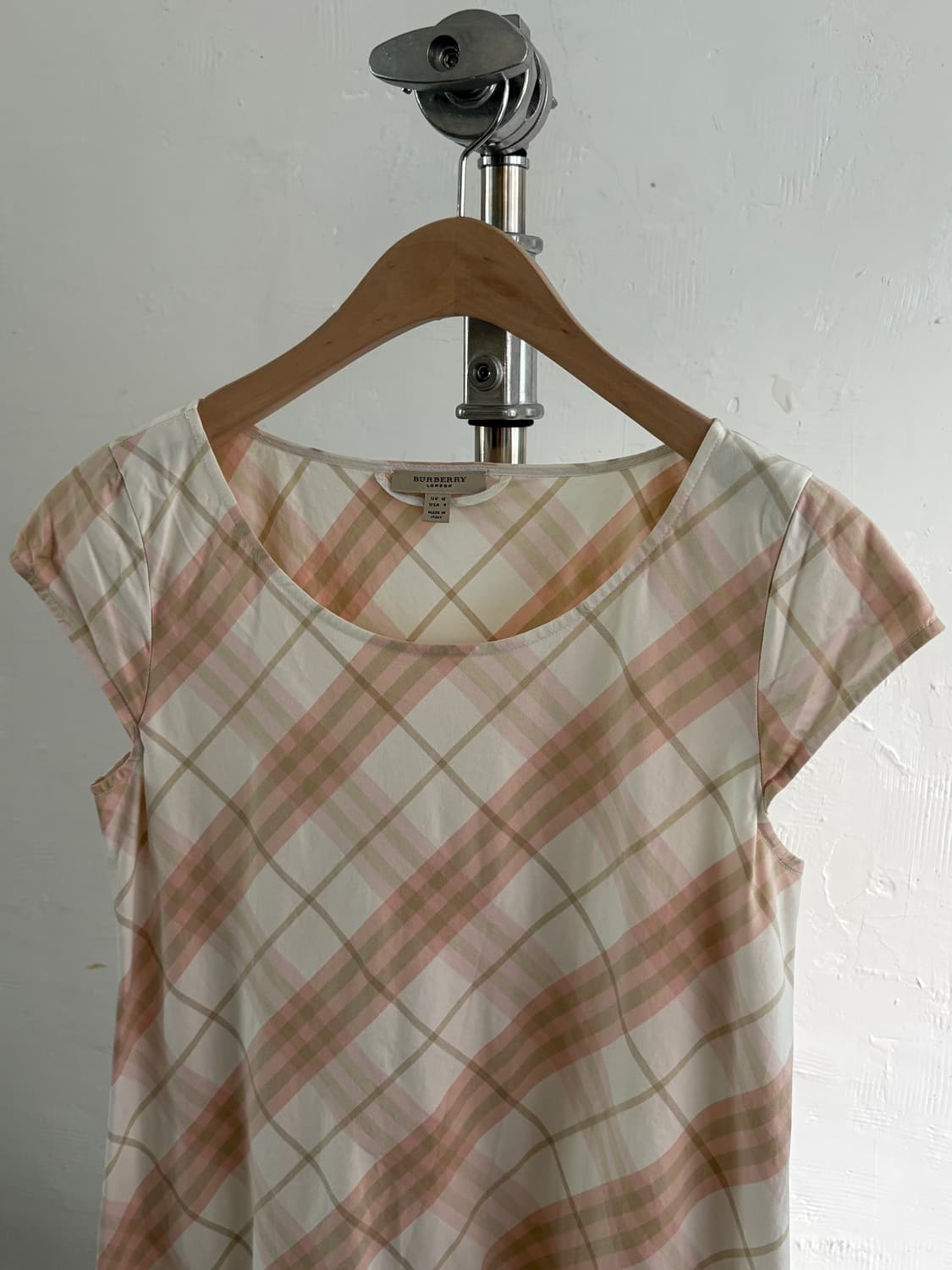 Burberry 버버리 런던 아이보리 핑크 노바체크 원피스 상품이미지3