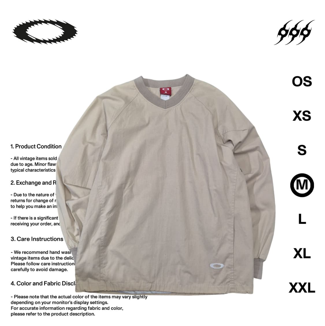 오클리 소프트웨어 00S 웜업 M사이즈 상의 상품이미지1