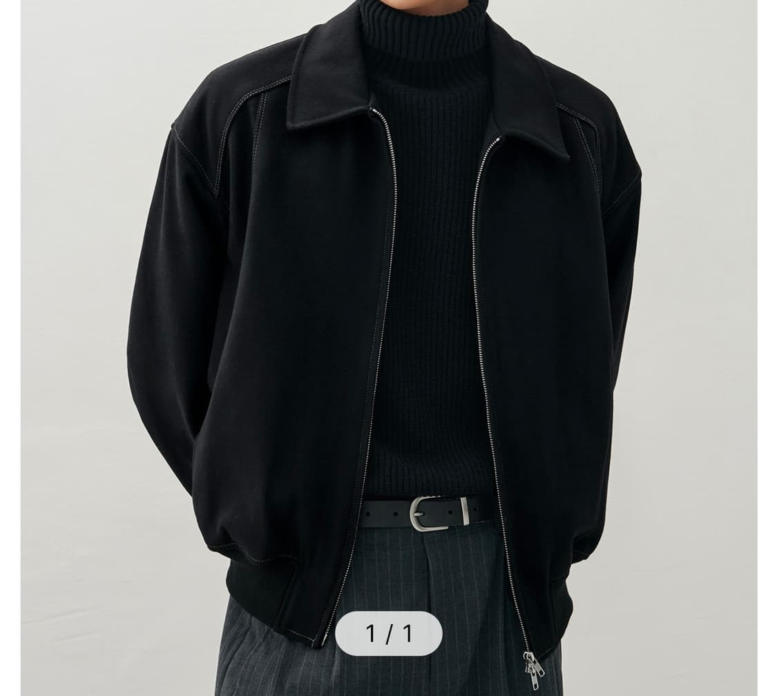 드로우핏 울스타디움 라인집업 자켓 거의새거 상품이미지1