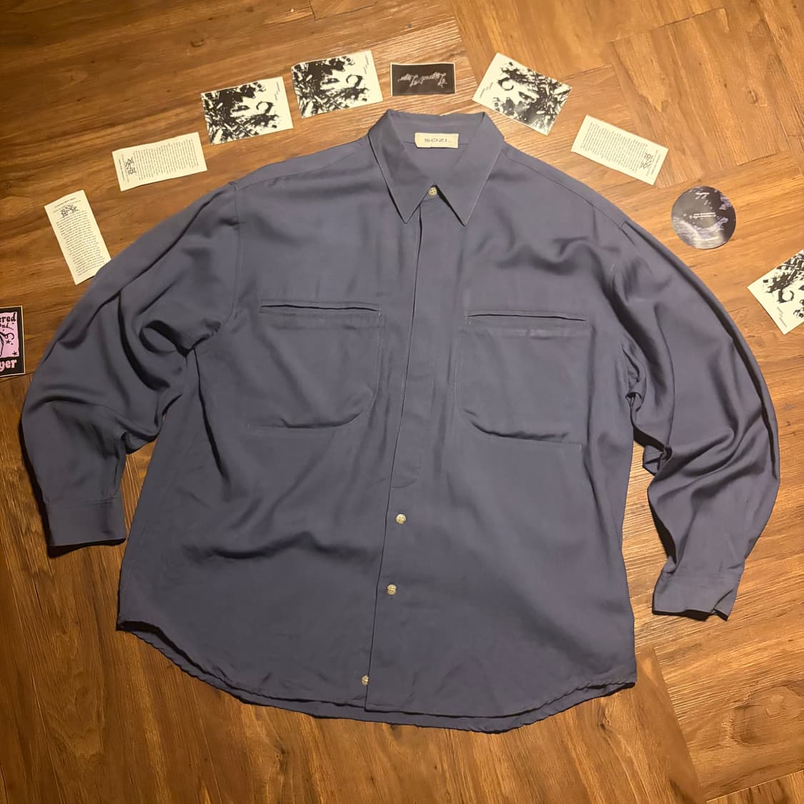 SOZI made in japan wool work shirt 상품이미지1