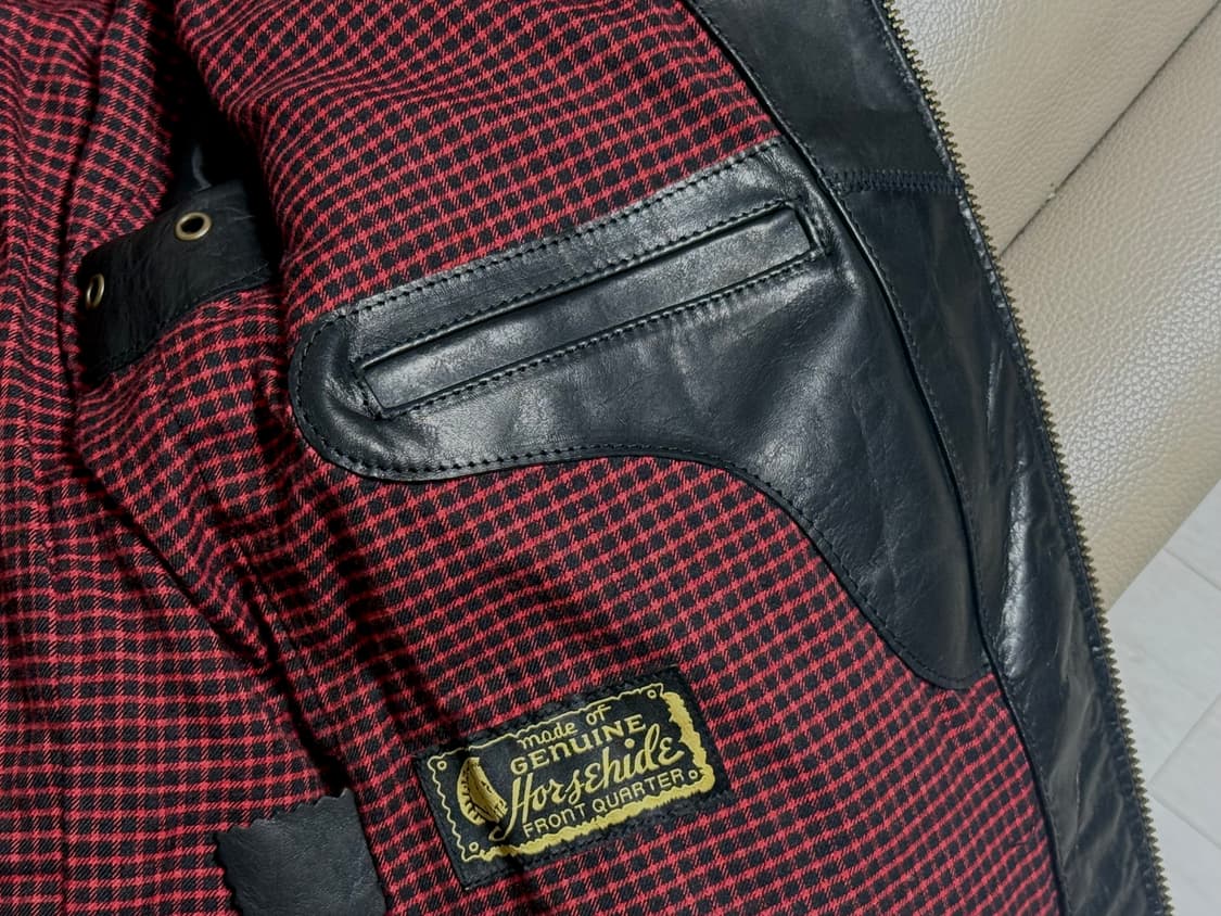 HORSEHIDE(흑심 말가죽) 가죽자켓 저렴히 판매합니다. 상품이미지5