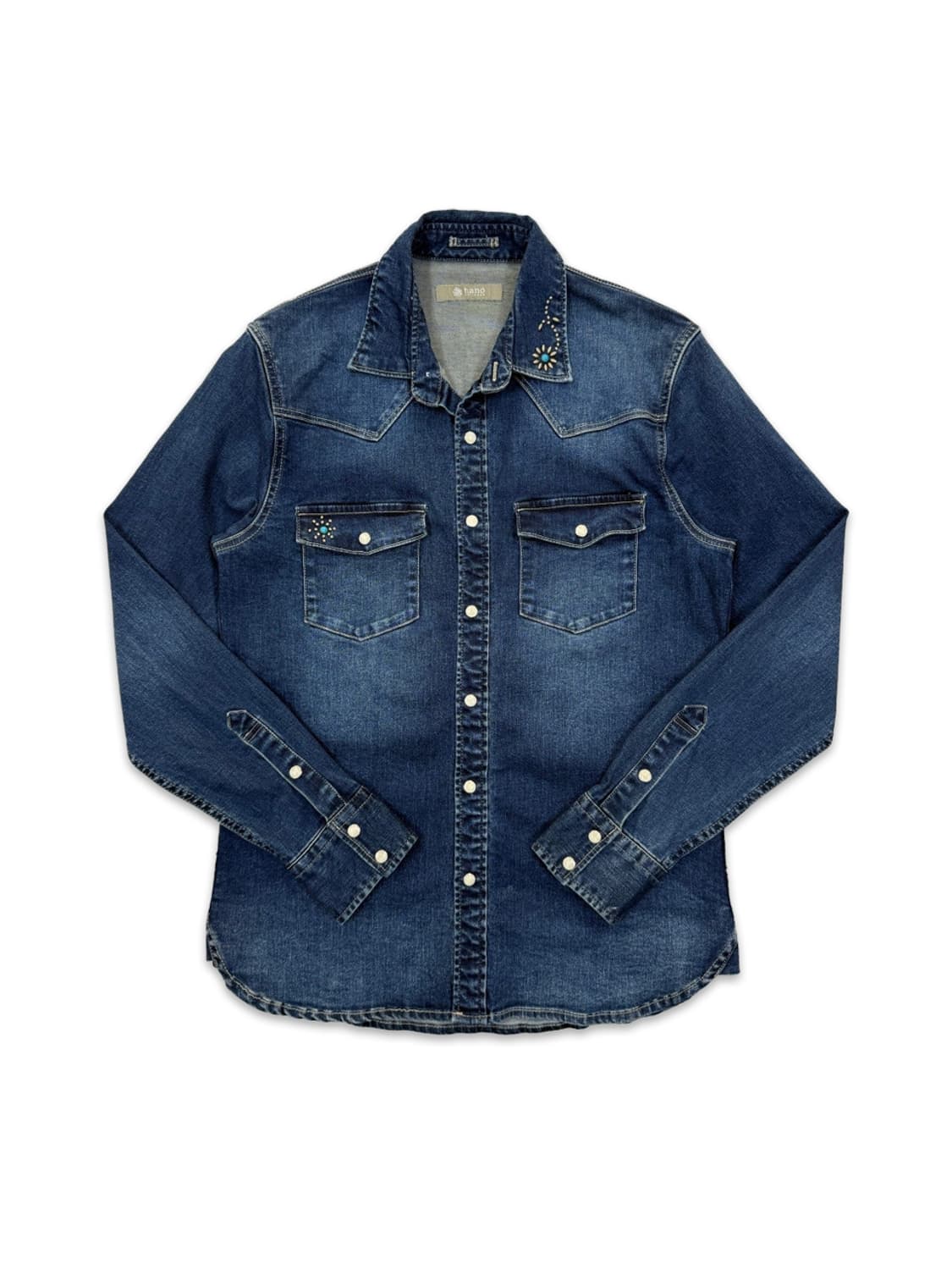 빈티지 Nano Universe 웨스턴 스터드 데님 셔츠 상품이미지1