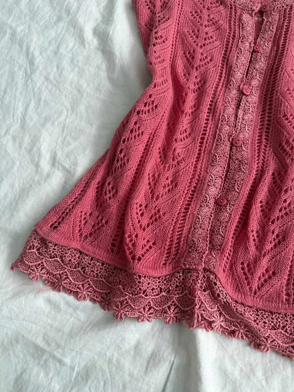 피치 크로쉐 슬리브리스 상품이미지2