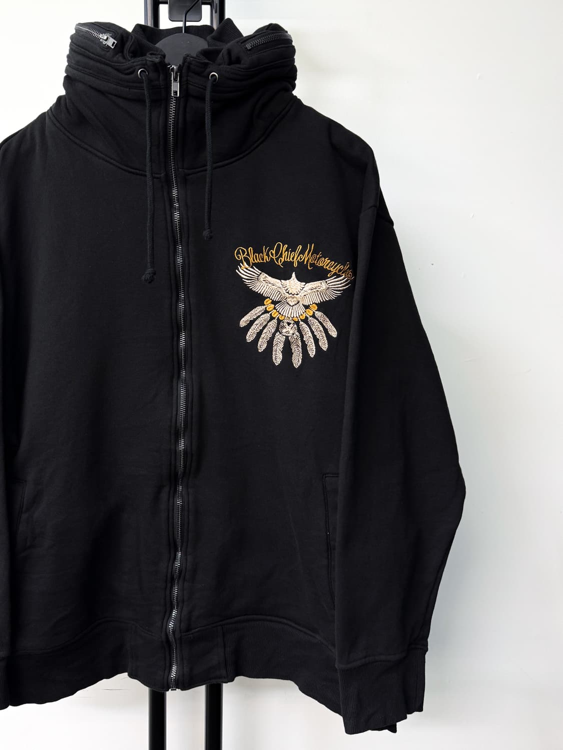 플래그스태프 블랙 치프 모터사이클 후드티 상품이미지3