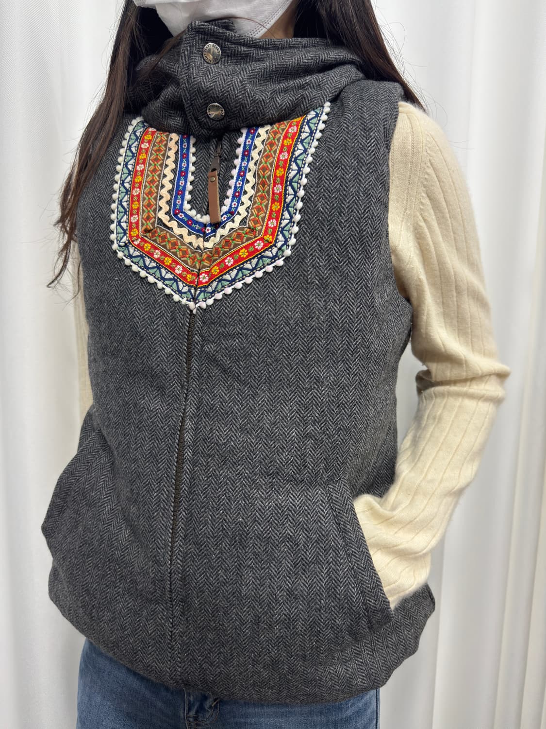 beams heart hood vest padding 상품이미지2