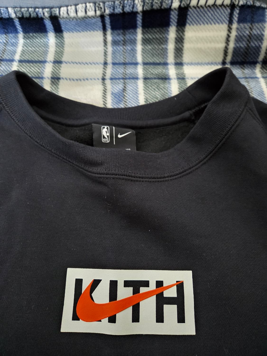 나이키x키스 KITH  뉴욕 닉스 플리스 크루넥 블랙 3XL사이즈 상품이미지2