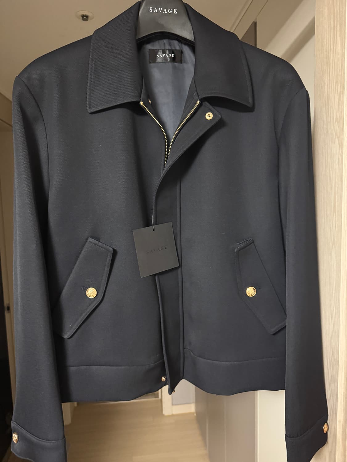 (새상품) 세비지 트윌 블루종 자켓 네이비 xl 상품이미지2