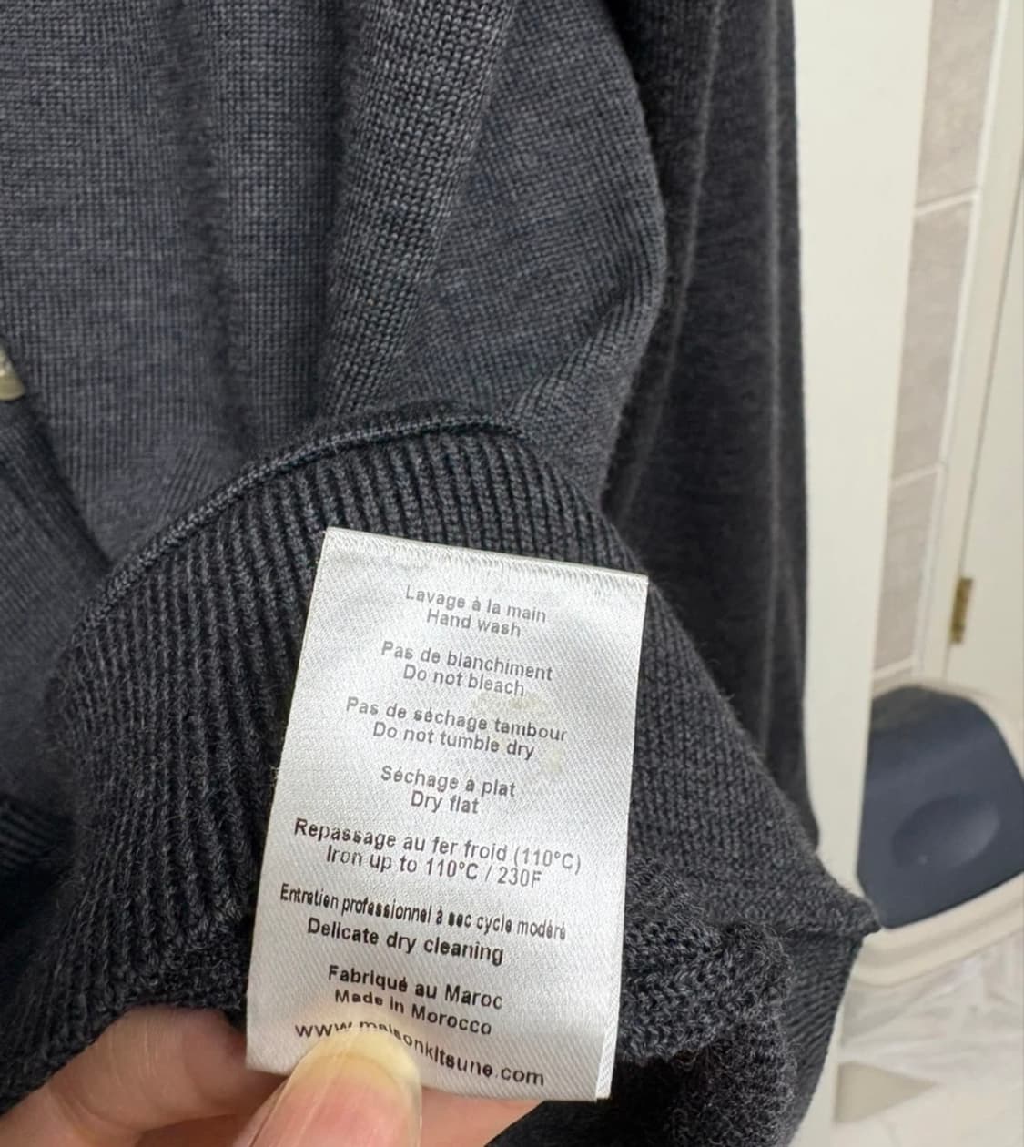 메종키츠네 가디건L 상품이미지6