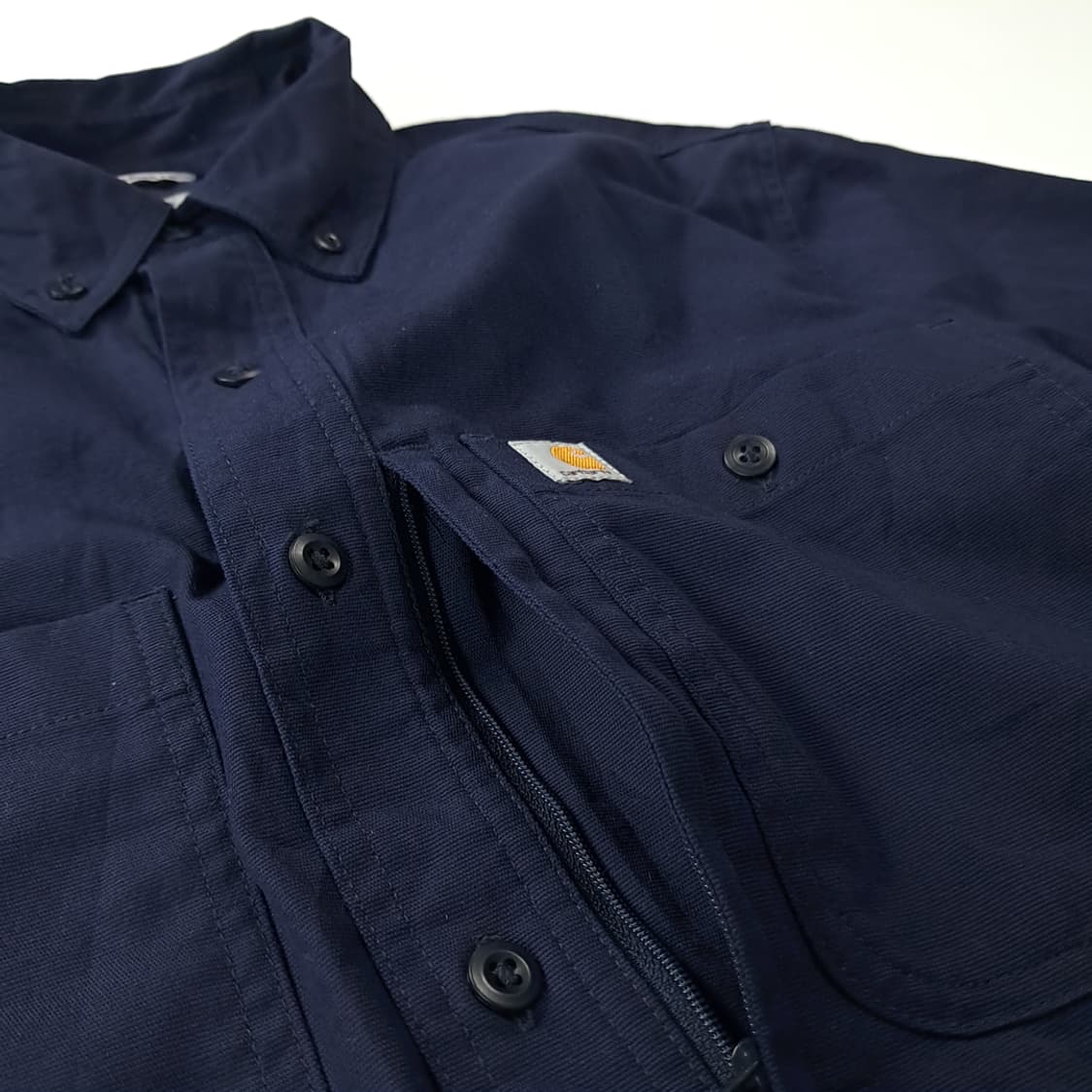 CK437 S 칼하트 엘라스틴 로얄다크네이비 반팔 셔츠 남방 상품이미지5