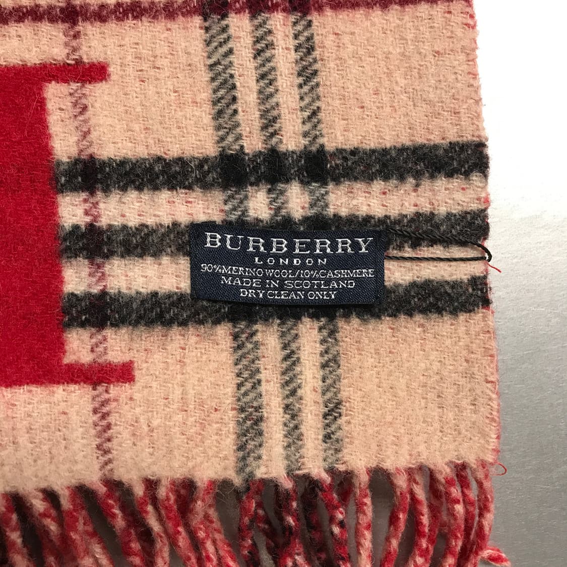 버버리 정품 메리노/캐시미어 머플러 상품이미지4