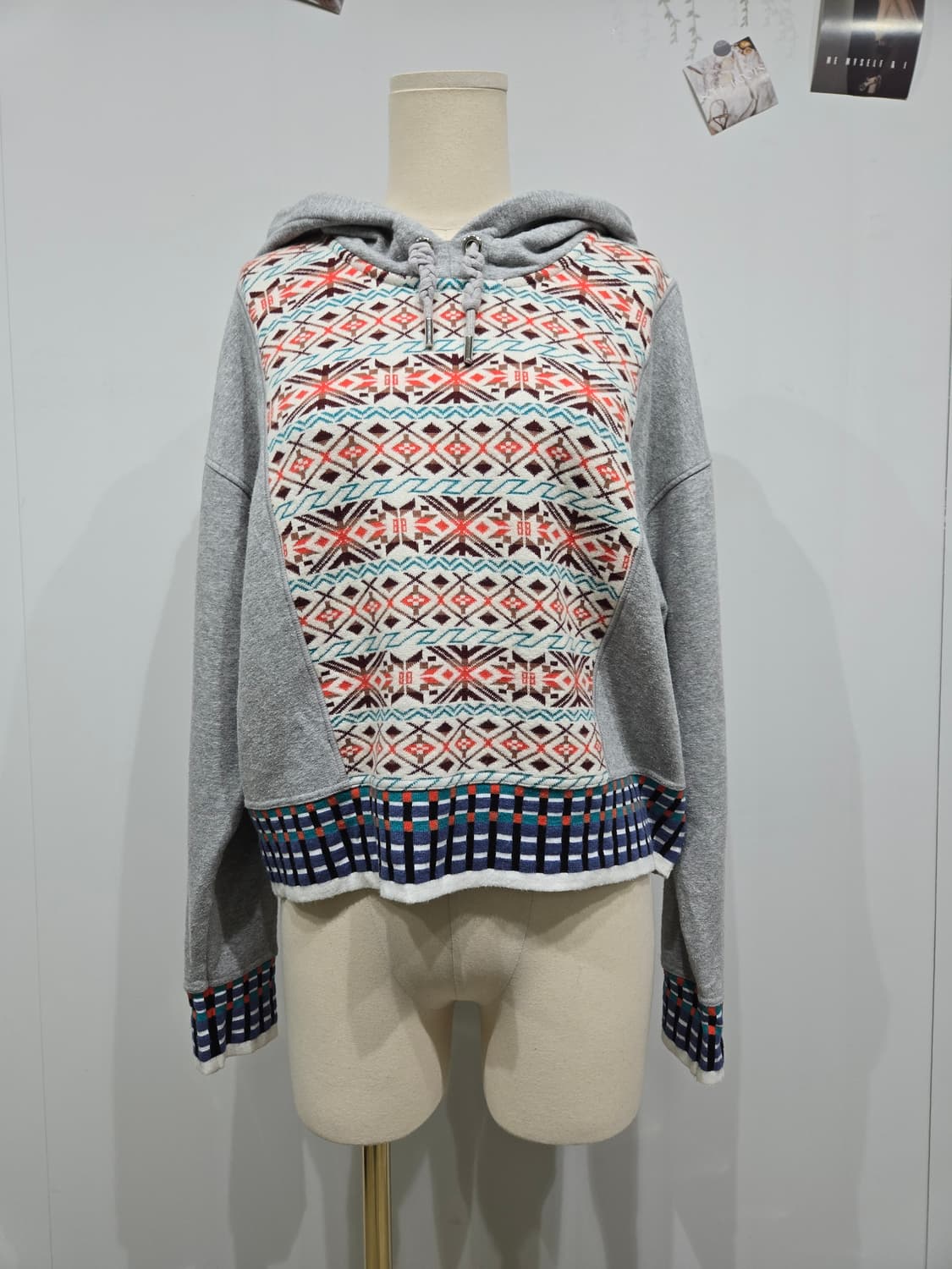 스포트 막스 패턴 후드티 그레이 막스마라 상품이미지1