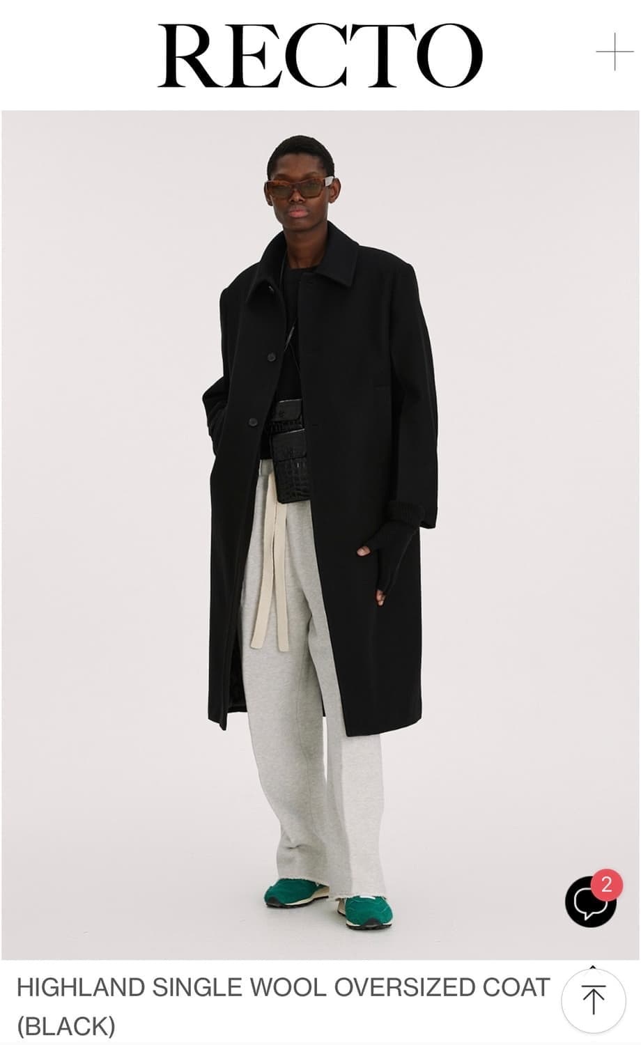 렉토 하이랜드 싱글 코트 블랙 L 상품이미지1