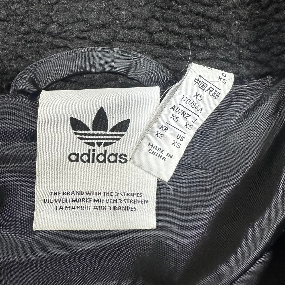 ✨ (바배) 아디다스 빅트레포일 플리스 쉐르파 자켓  상품이미지3