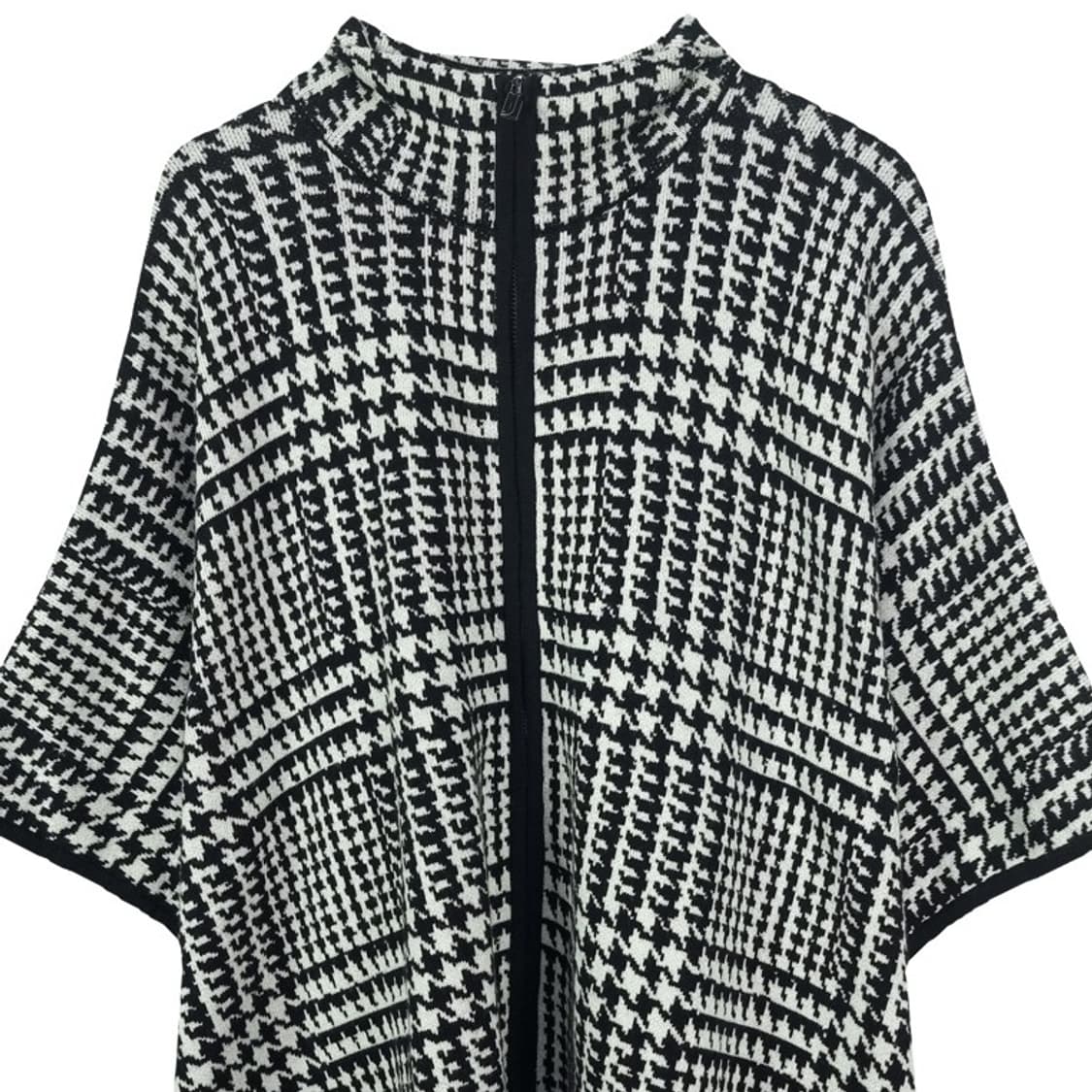 [존스 뉴욕] 하운드투스 체크 케이프 집업 가디건 M18737 상품이미지4
