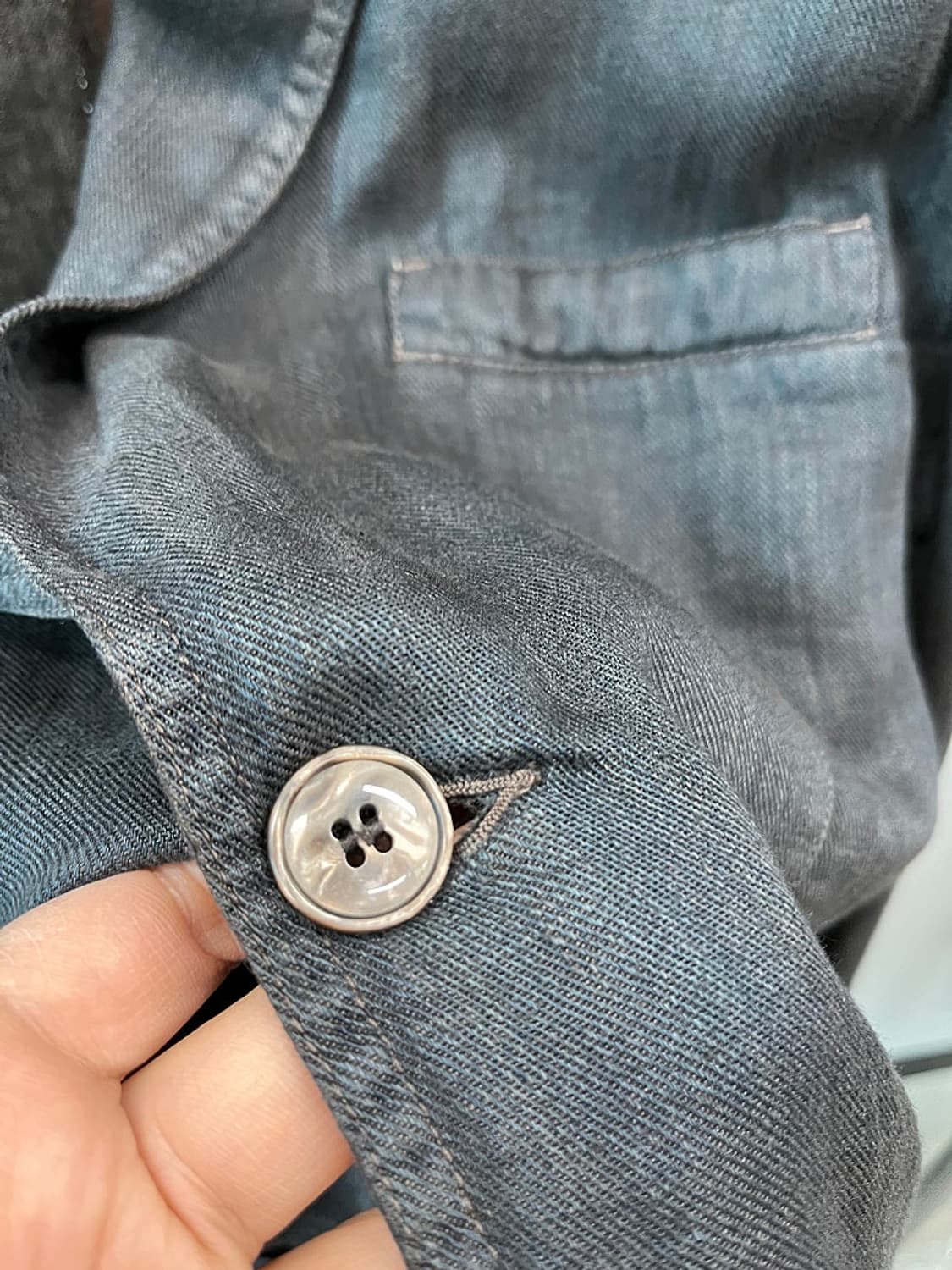 105) 제냐 더티브라운 린넨자켓  상품이미지5