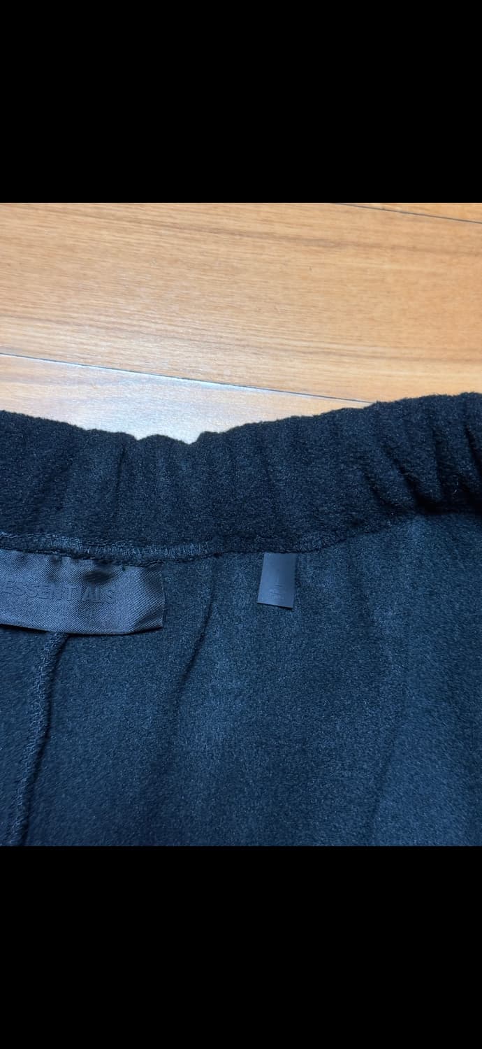 피어오브갓 에센셜 24fw 헤비 파일 와이드 팬츠 블랙 상품이미지3