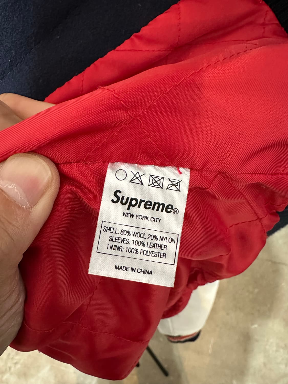 슈프림 09FW 타이거 바시티 자켓 상품이미지4