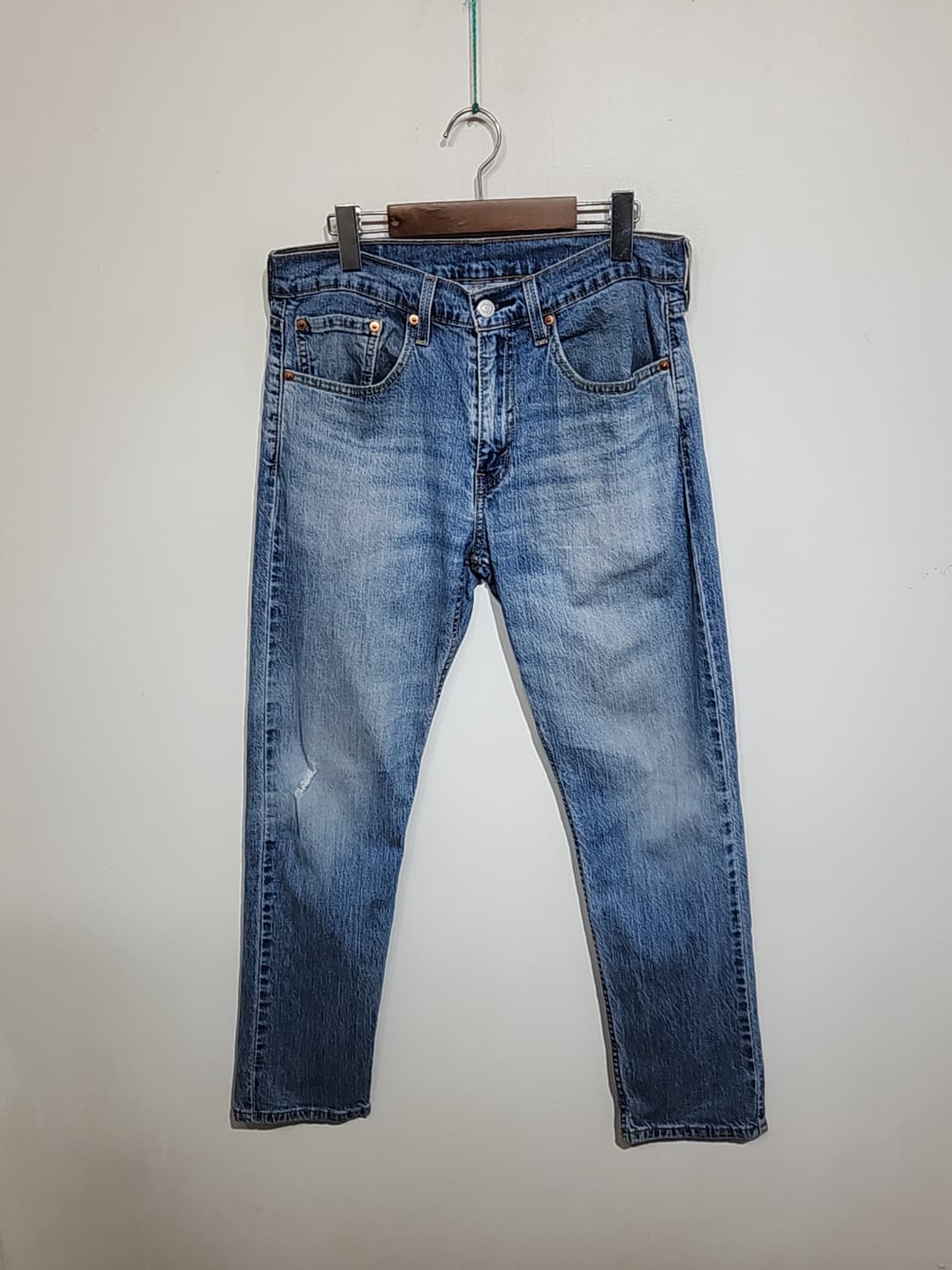 (31) 리바이스 502 청바지 연청 데님팬츠 스판 145주년판  상품이미지1