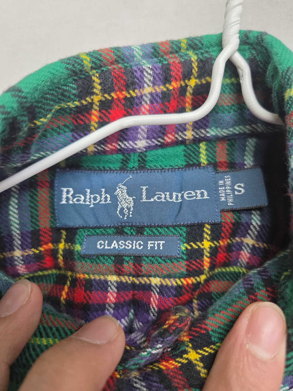 폴로 두꺼운 다크그린 셔츠 상품이미지4