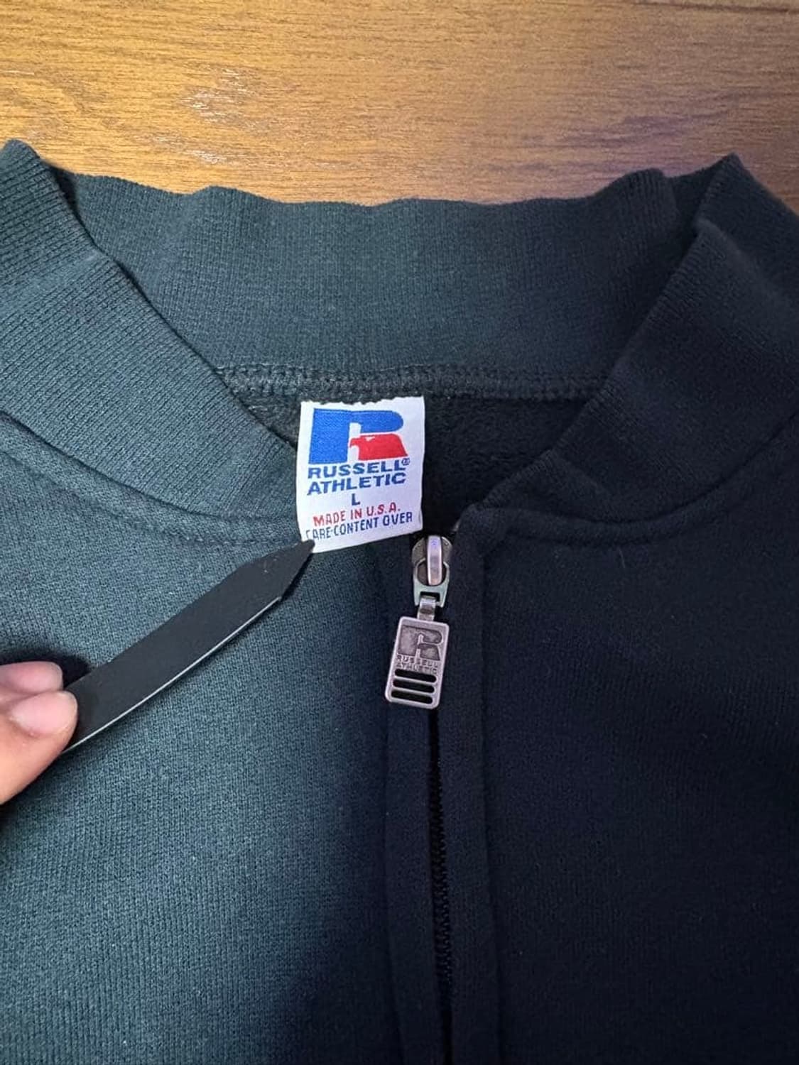 90s 러셀 집업 가디건 L 사이즈 라지 상품이미지2