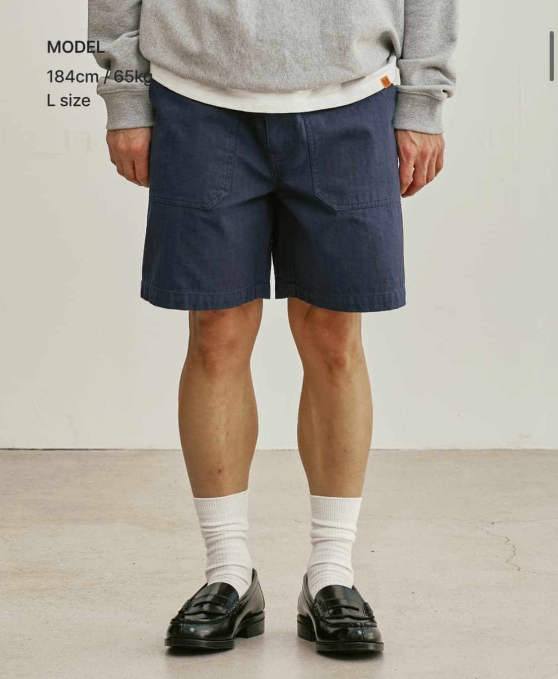 (새상품) 유니버셜 오버롤 - HERRINGBONE SHORTS 상품이미지6