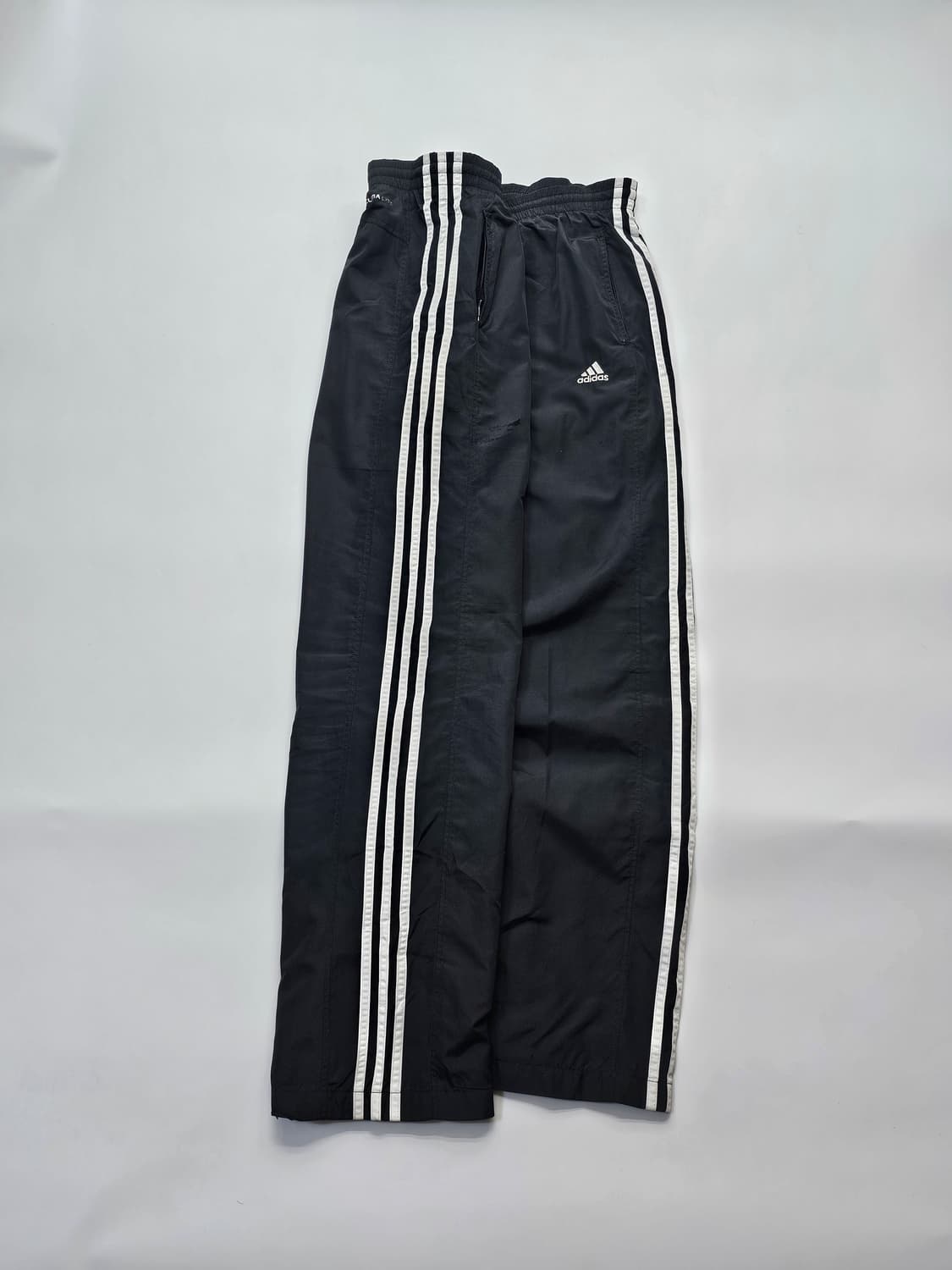 아디다스 블랙 삼선 트랙팬츠 바람막이 와이드 바지 상품이미지1