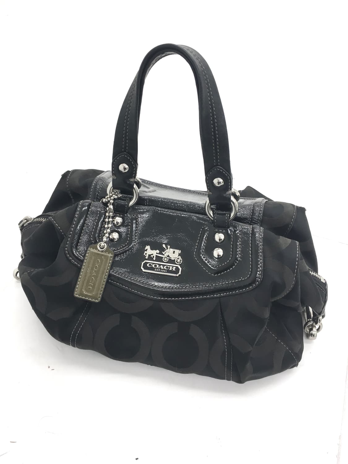 coach black mini bag w/ keyring 상품이미지2