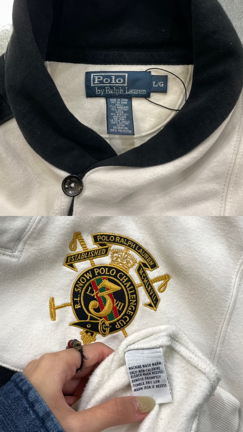 (L) POLO 폴로 랄프로렌 카라 럭비티 숄카라 상품이미지10