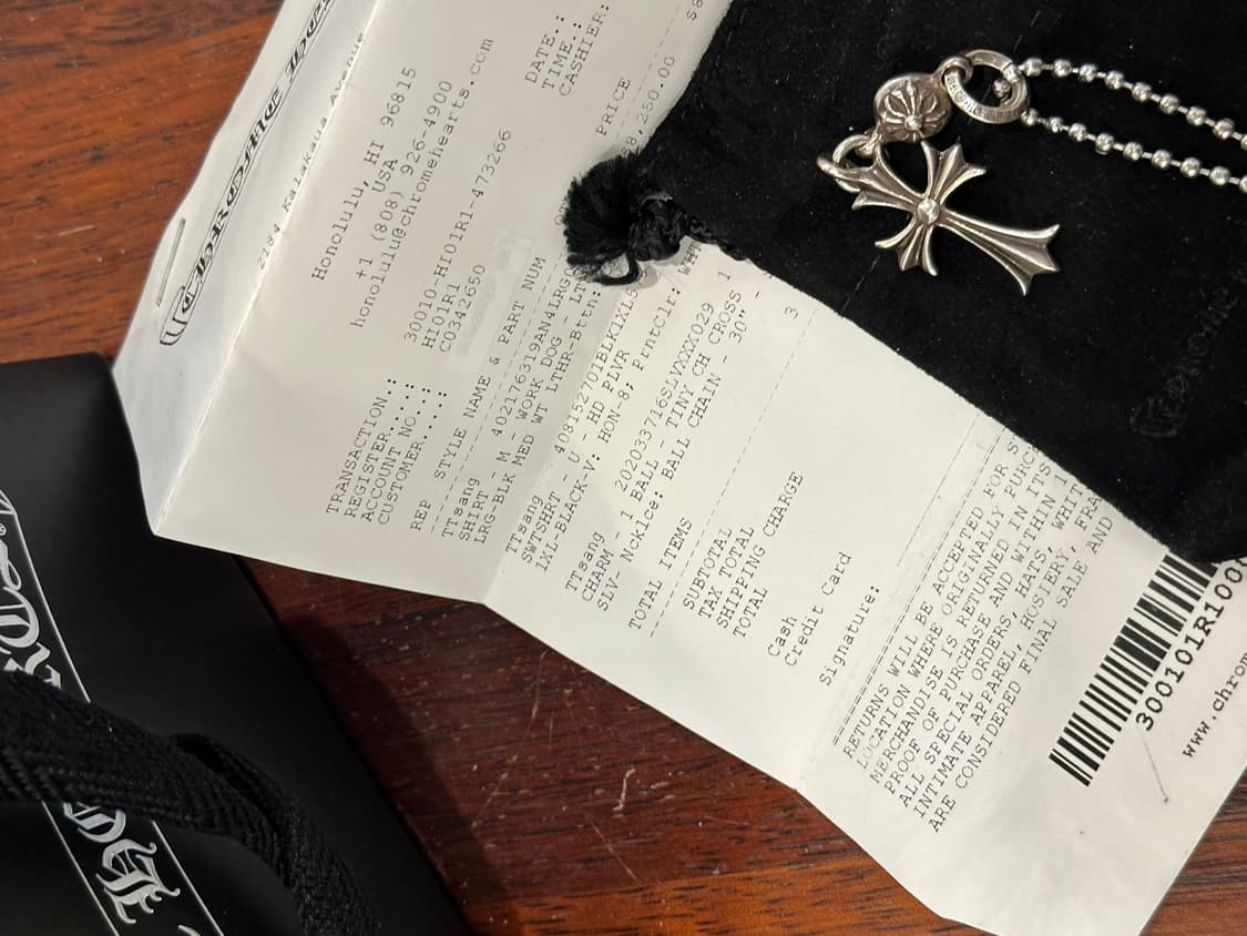 크롬하츠 원볼타이니크로스 팬던트 상품이미지2