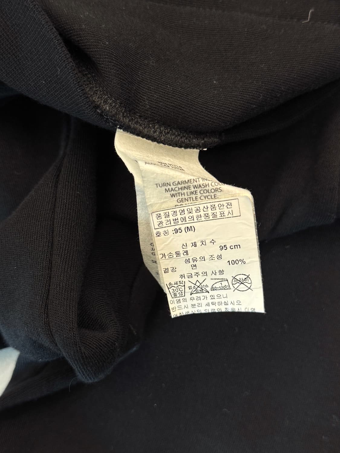 알마니 익스체인지 루즈핏 블랙 미니멀 트랙 집업 상품이미지6