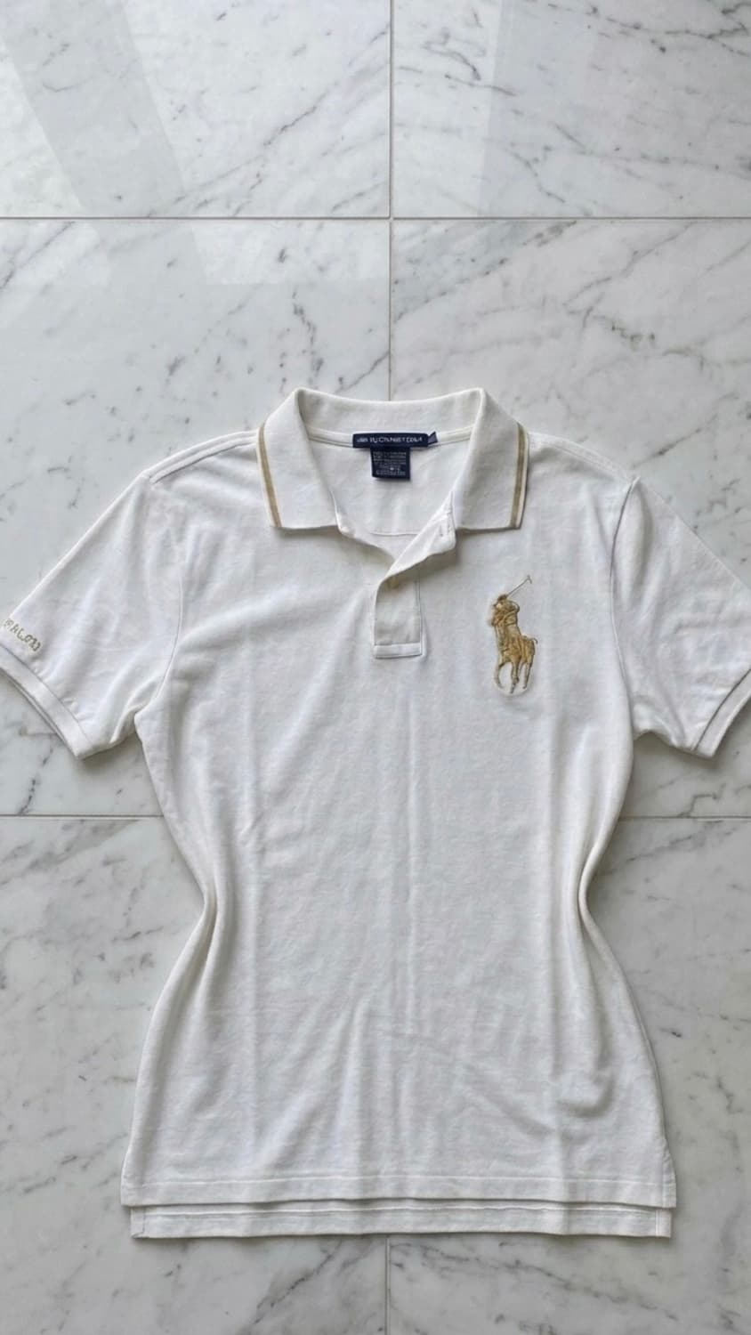 폴로 랄프로렌 빅포니 금장 카라 셔츠 상품이미지1