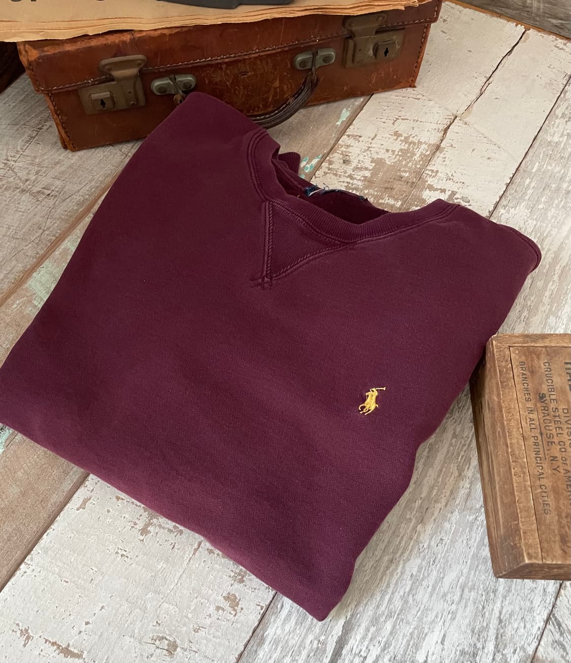 폴로 랄프로렌 버건디 스웻셔츠 상품이미지7