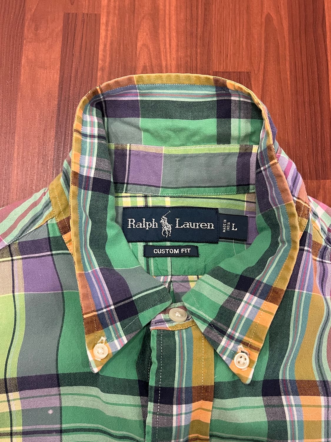 Polo RL 폴로 랄프로렌 CUSTOM FIT 체크 반팔 셔츠 상품이미지8