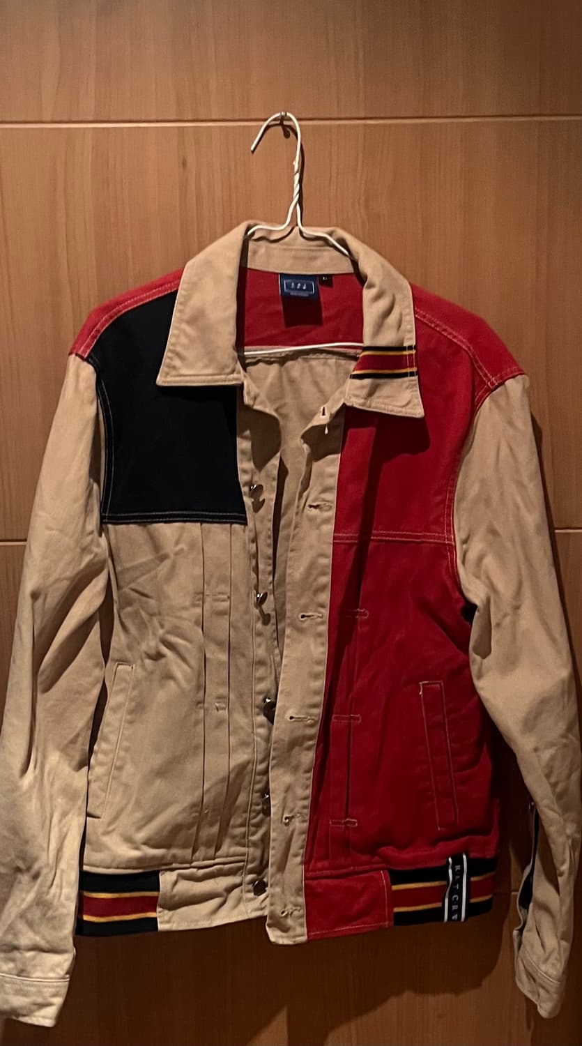 로맨틱크라운 컬러 블록 자켓 L 상품이미지1