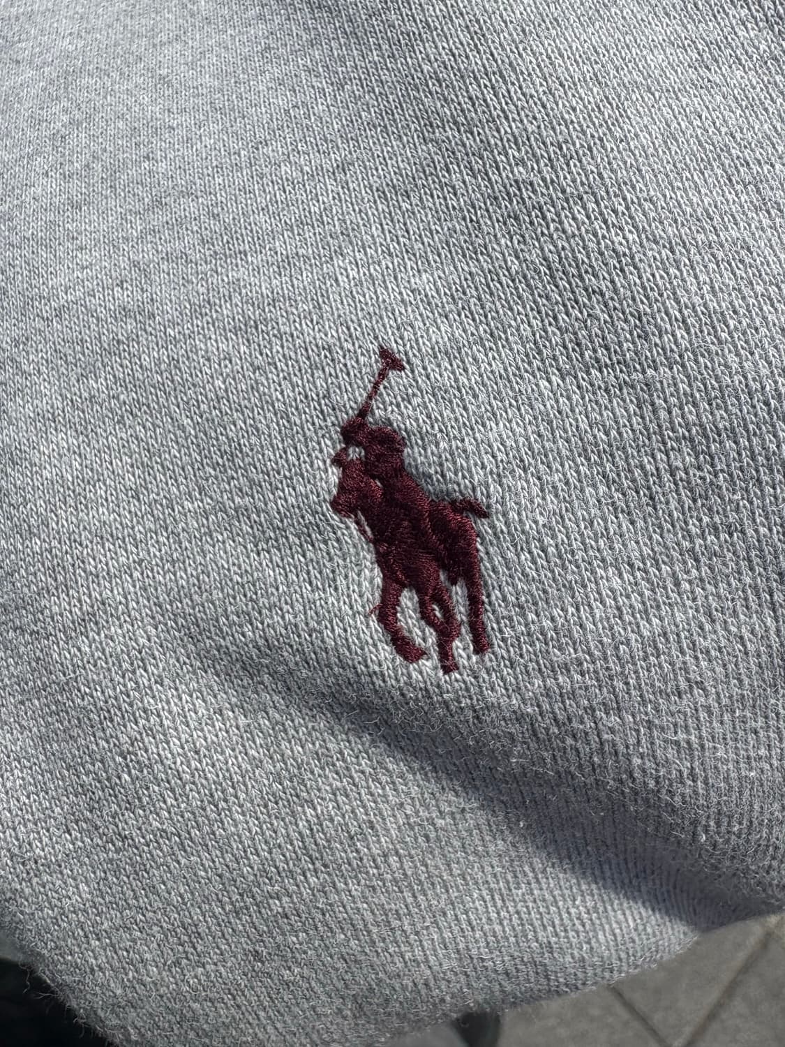 Polo 폴로랄프로렌 멜란지 그레이 후드티 상품이미지4