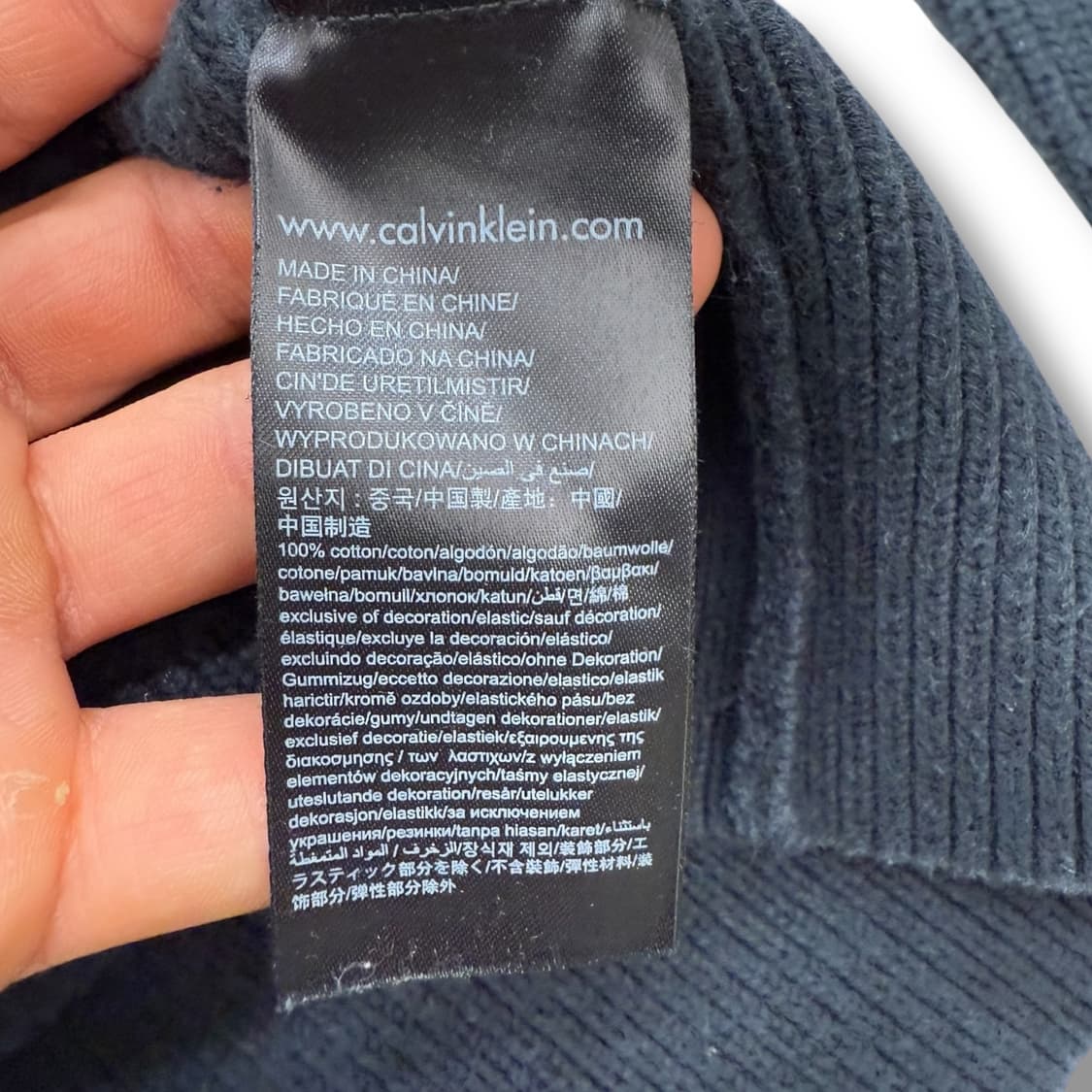 캘빈클라인 아이비리그 브이넥 니트 r1929 상품이미지7