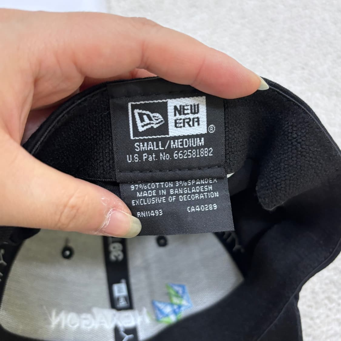 S/M 뉴에라 헥사곤 로고 블랙 볼캡 0527E 상품이미지7