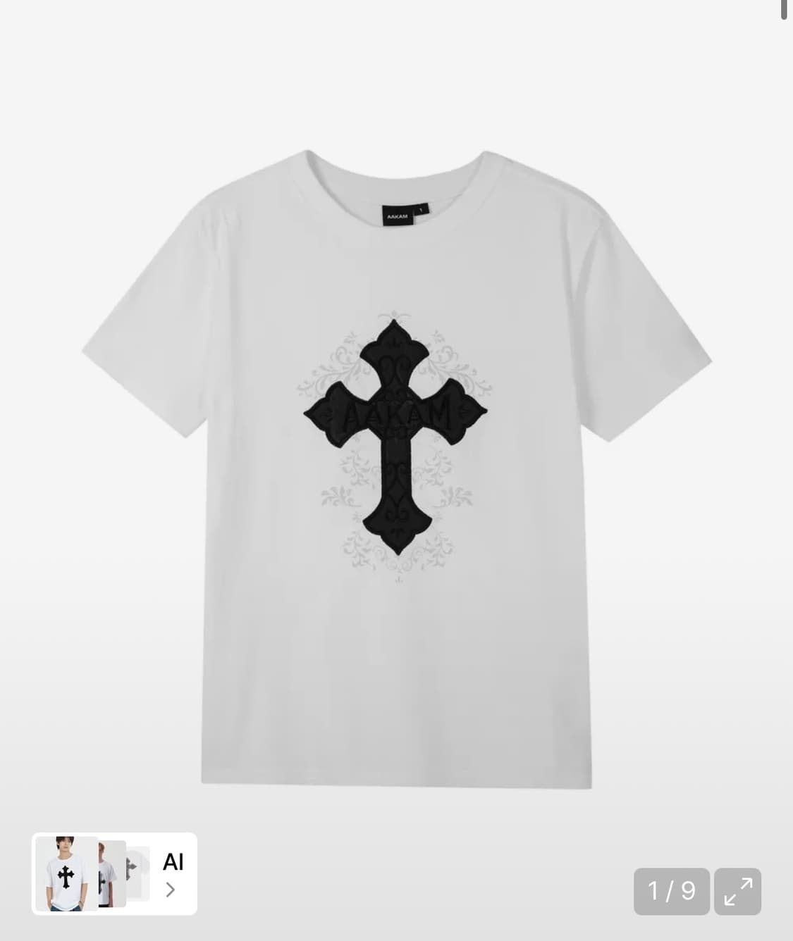 AKM CROS2 Half Top (White) 사이즈1 상품이미지1